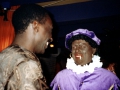 Pape Seck met zwarte piet